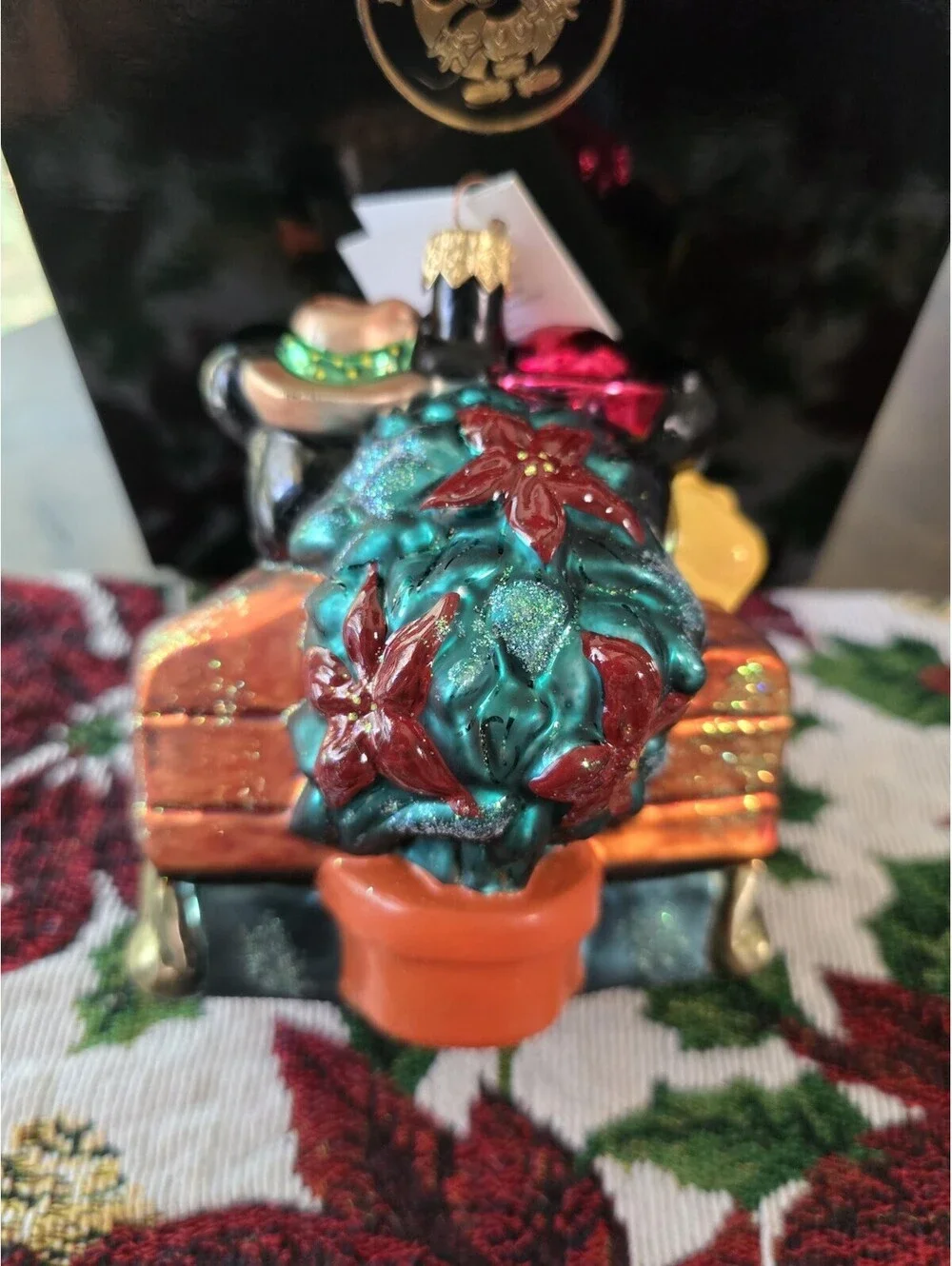 Vtg Christopher Radko”Winter Romance” Christmas Ornament 99-DIS-28 Mickey Minnie